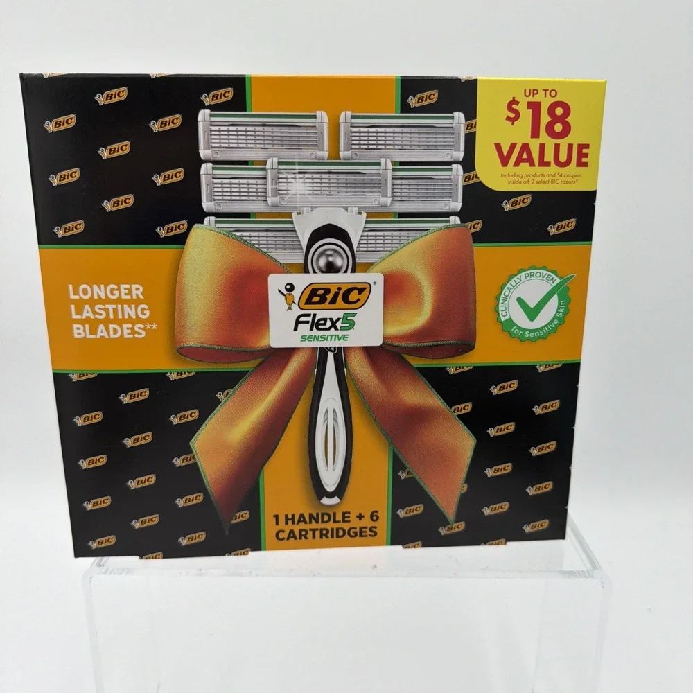 BIC Flex 5 Sensitive Razor 6+1 Gift‎ Set for Men